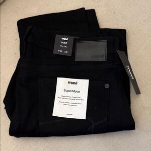 Mavi Jake Slim Leg Jeans - Black